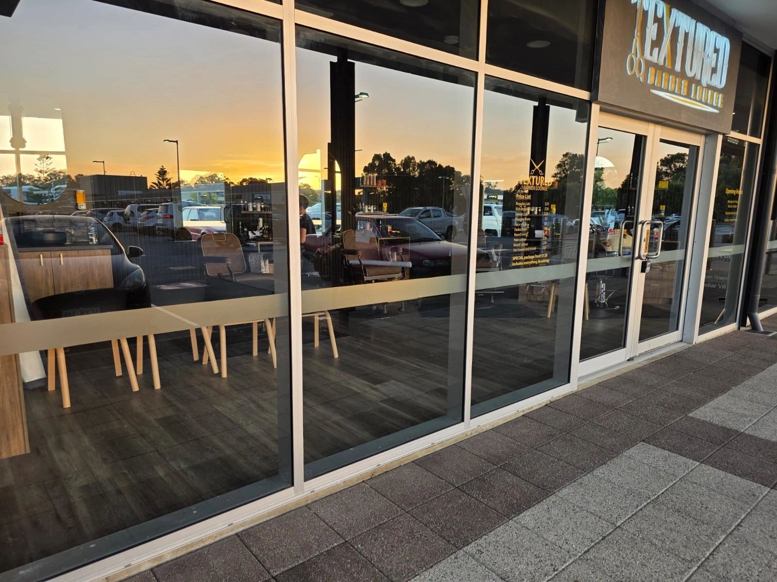 Reflective window film on a commercial shopfront, from Thunder Home Tinting's project gallery