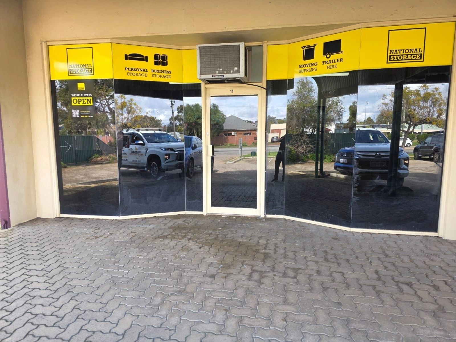 Commercial reflective storefront glass from Thunder's project gallery